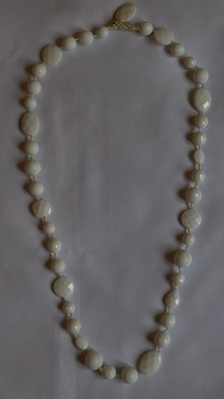 White agate necklace